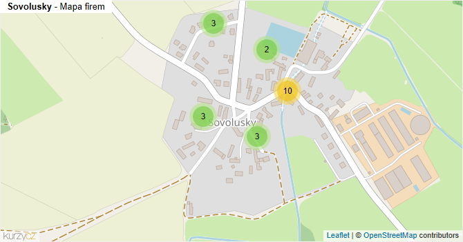 Sovolusky - mapa firem