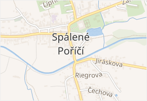 Tyršova v obci Spálené Poříčí - mapa ulice