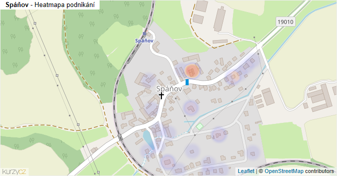 Spáňov - mapa podnikání