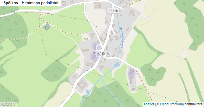 Spělkov - mapa podnikání