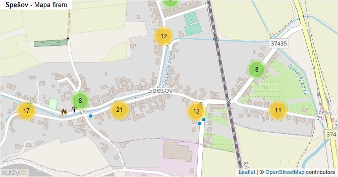 Spešov - mapa firem