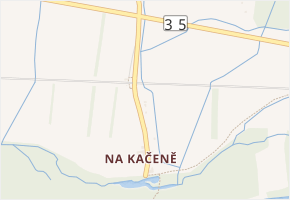 samota Kačena v obci Špičky - mapa ulice
