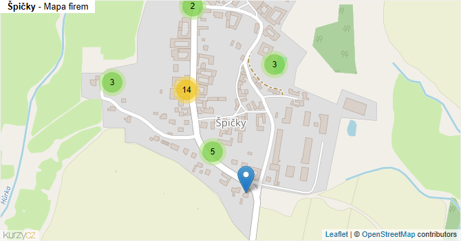 Špičky - mapa firem