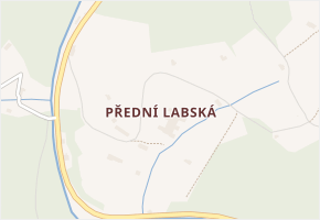 Přední Labská v obci Špindlerův Mlýn - mapa části obce