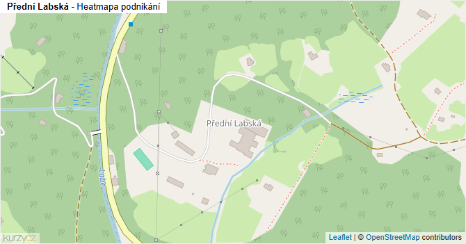 Přední Labská - mapa podnikání