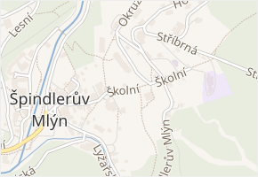 Školní v obci Špindlerův Mlýn - mapa ulice