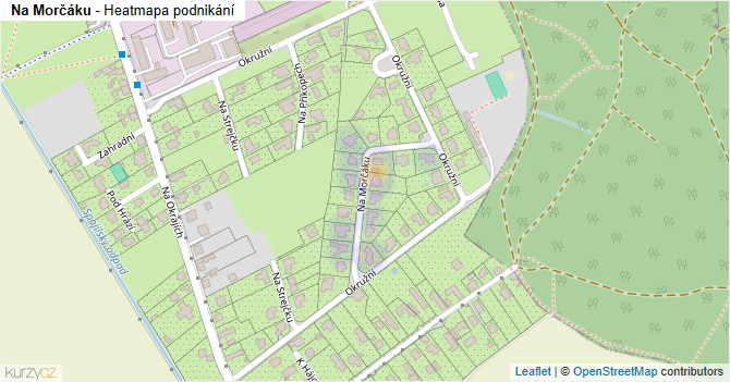 Na Morčáku - mapa podnikání
