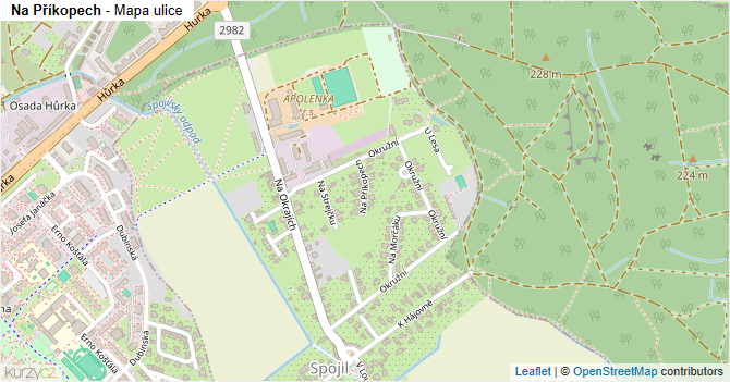Na Příkopech - mapa ulice
