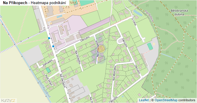 Na Příkopech - mapa podnikání