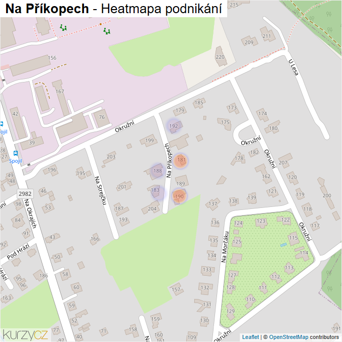Mapa Na Příkopech - Firmy v ulici.