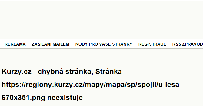 U Lesa - mapa ulice