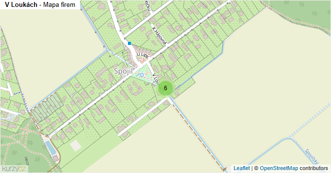 V Loukách - mapa firem