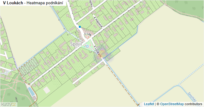 V Loukách - mapa podnikání