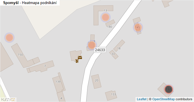 Spomyšl - mapa podnikání