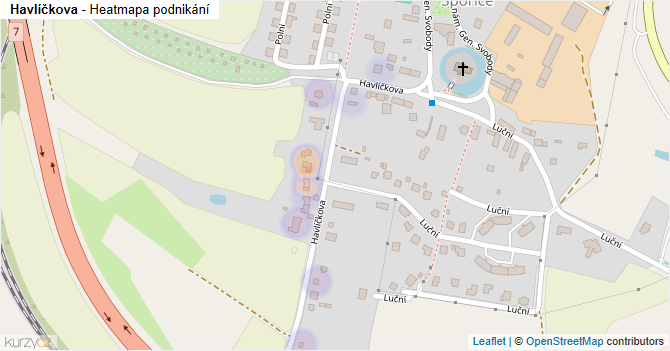 Havlíčkova - mapa podnikání