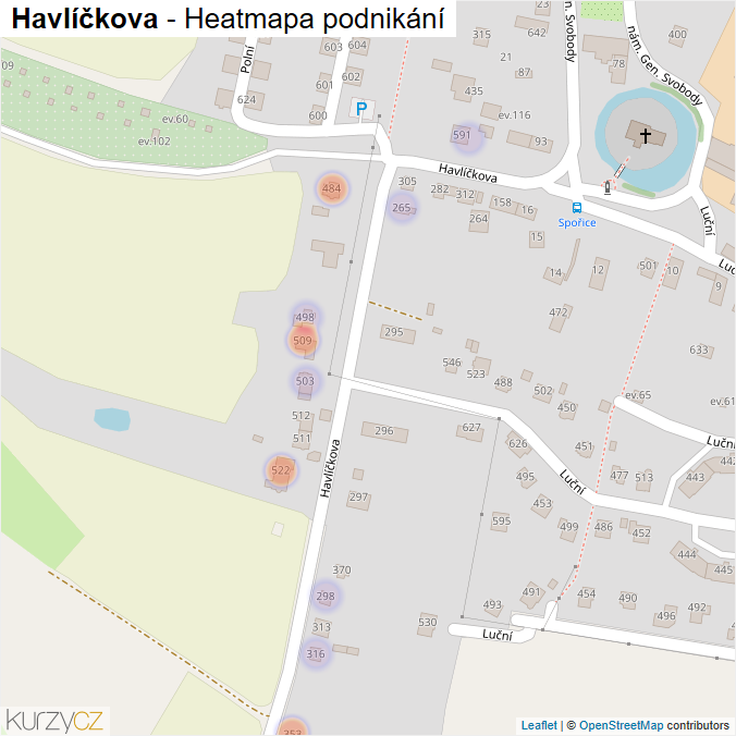 Mapa Havlíčkova - Firmy v ulici.