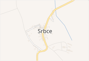 Srbce v obci Srbce - mapa části obce