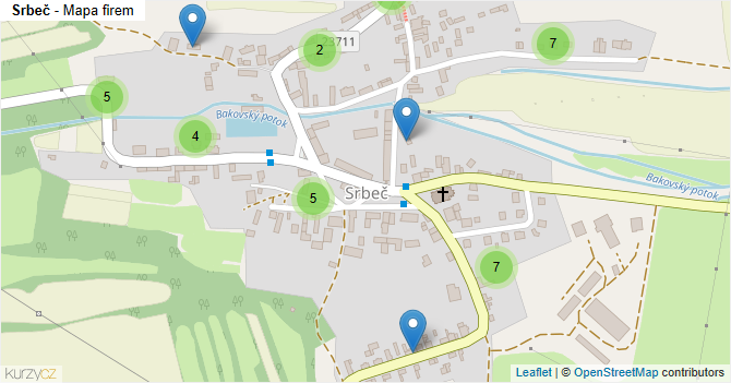 Srbeč - mapa firem