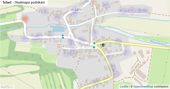 Srbeč - mapa podnikání
