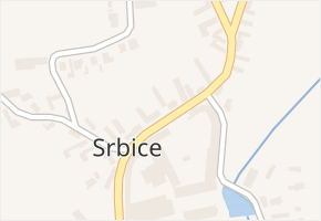 Srbice v obci Srbice - mapa části obce