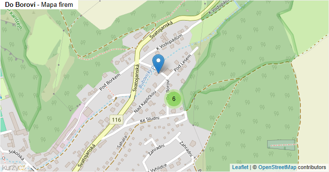 Do Boroví - mapa firem