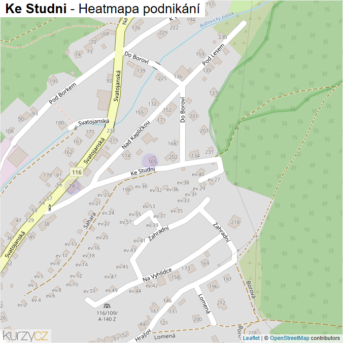 Mapa Ke Studni - Firmy v ulici.