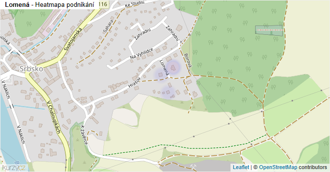 Lomená - mapa podnikání