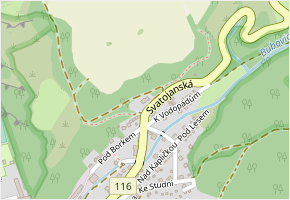 Na Chlum v obci Srbsko - mapa ulice