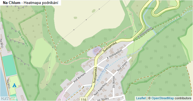 Na Chlum - mapa podnikání