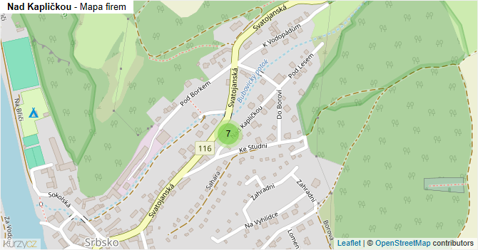 Nad Kapličkou - mapa firem