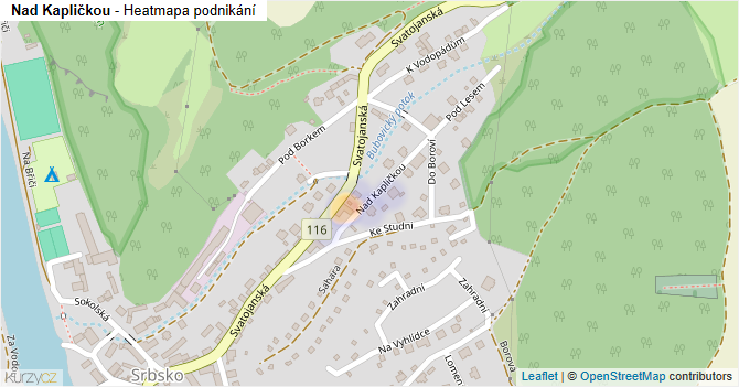 Nad Kapličkou - mapa podnikání