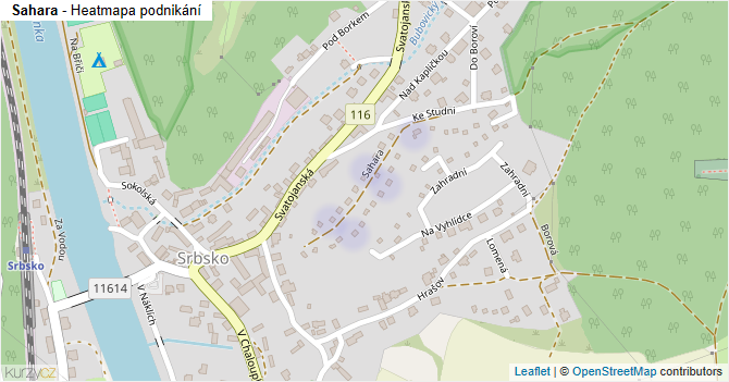 Sahara - mapa podnikání