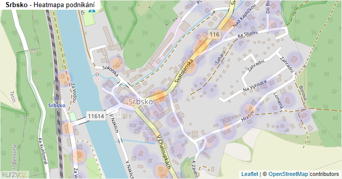 Srbsko - mapa podnikání