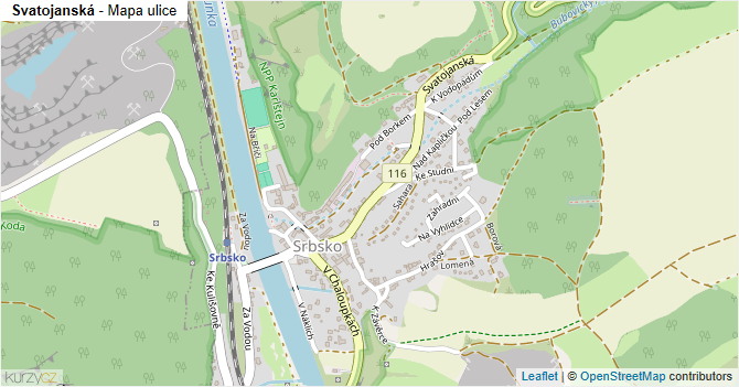 Svatojanská - mapa ulice