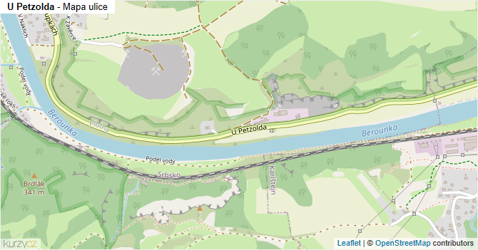 U Petzolda - mapa ulice