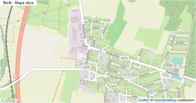 Srch - mapa obce