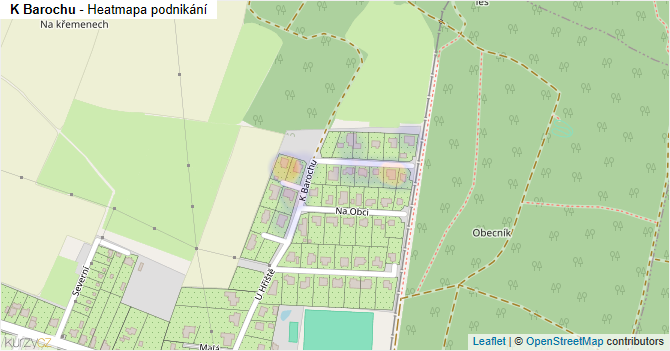 K Barochu - mapa podnikání