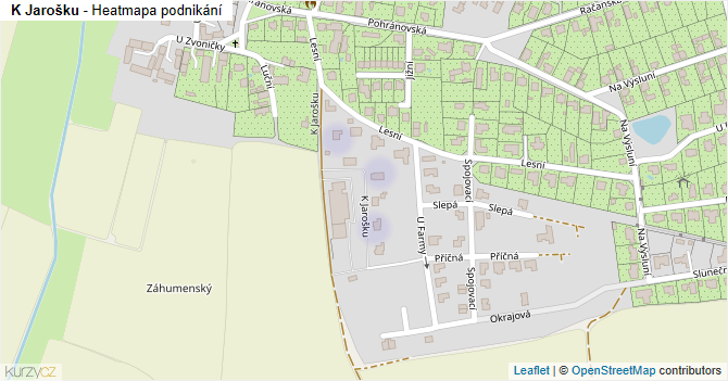 K Jarošku - mapa podnikání