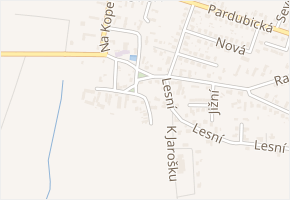 Luční v obci Srch - mapa ulice