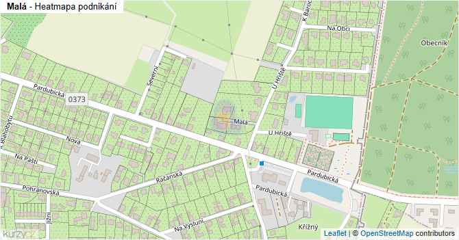 Malá - mapa podnikání