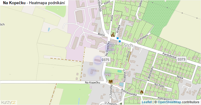 Na Kopečku - mapa podnikání