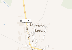 Na Lánech v obci Srch - mapa ulice