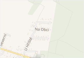 Na Obci v obci Srch - mapa ulice