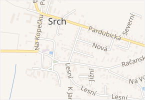 Na Pašti v obci Srch - mapa ulice