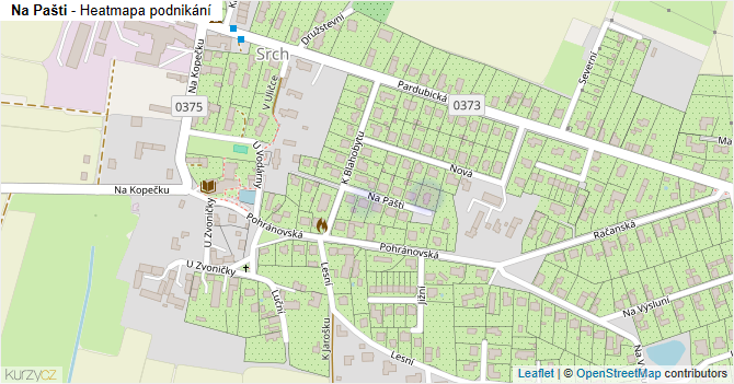 Na Pašti - mapa podnikání