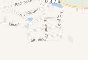 Na Vyhlídce v obci Srch - mapa ulice