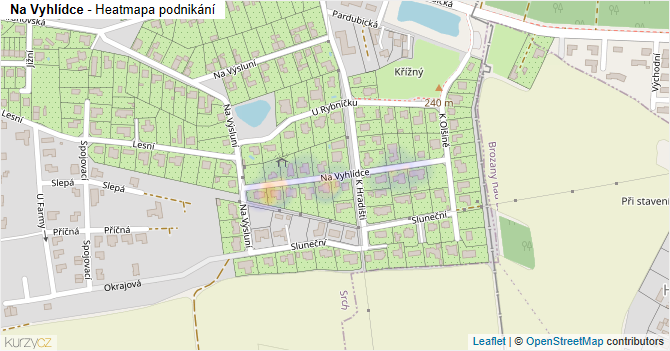 Na Vyhlídce - mapa podnikání