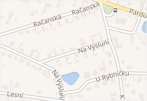 Na Výsluní v obci Srch - mapa ulice