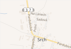 Polní v obci Srch - mapa ulice
