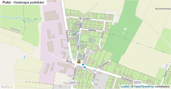 Polní - mapa podnikání